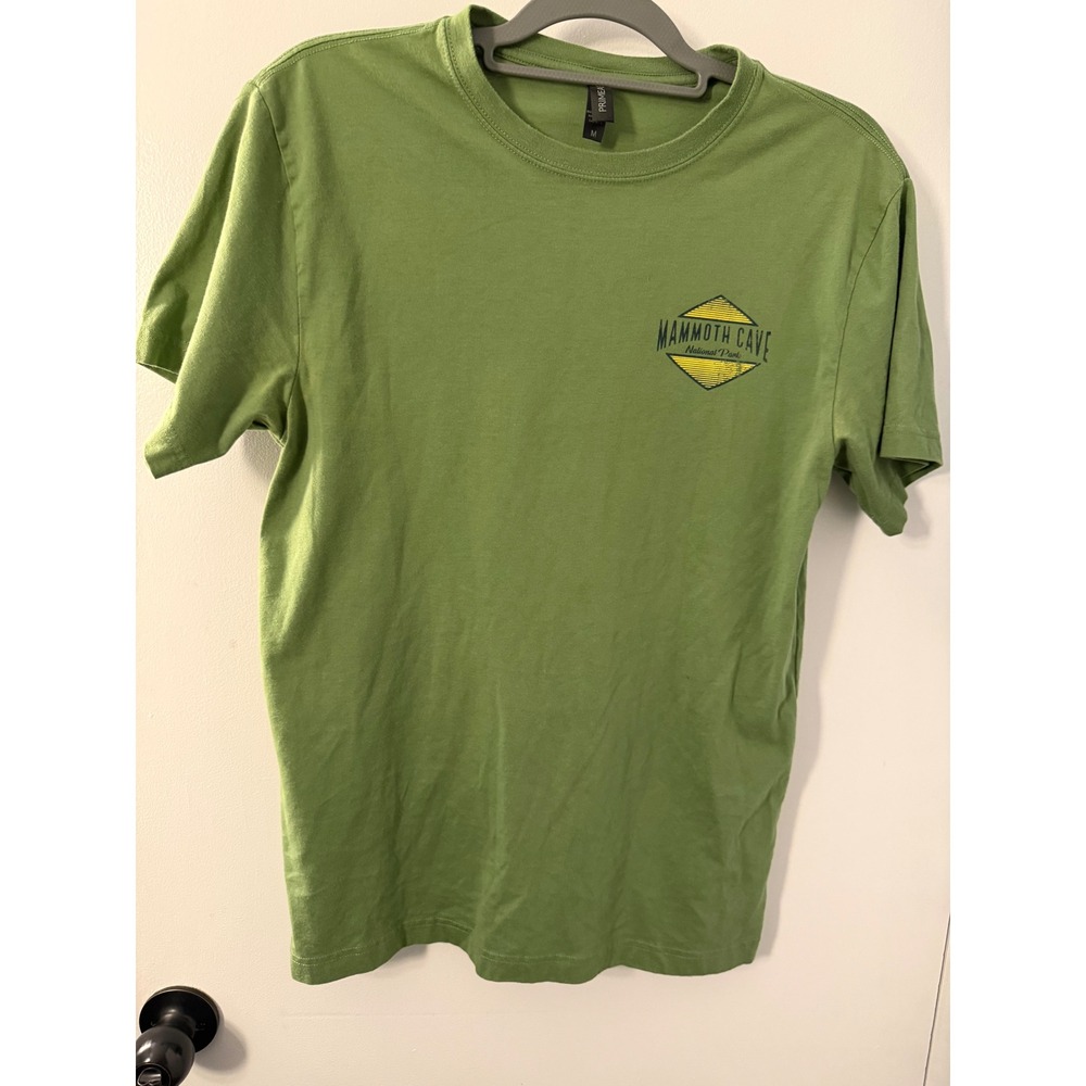 Primease Mammoth Cave National Park Graphic T-Shirt Green Mens Medium M Tee
